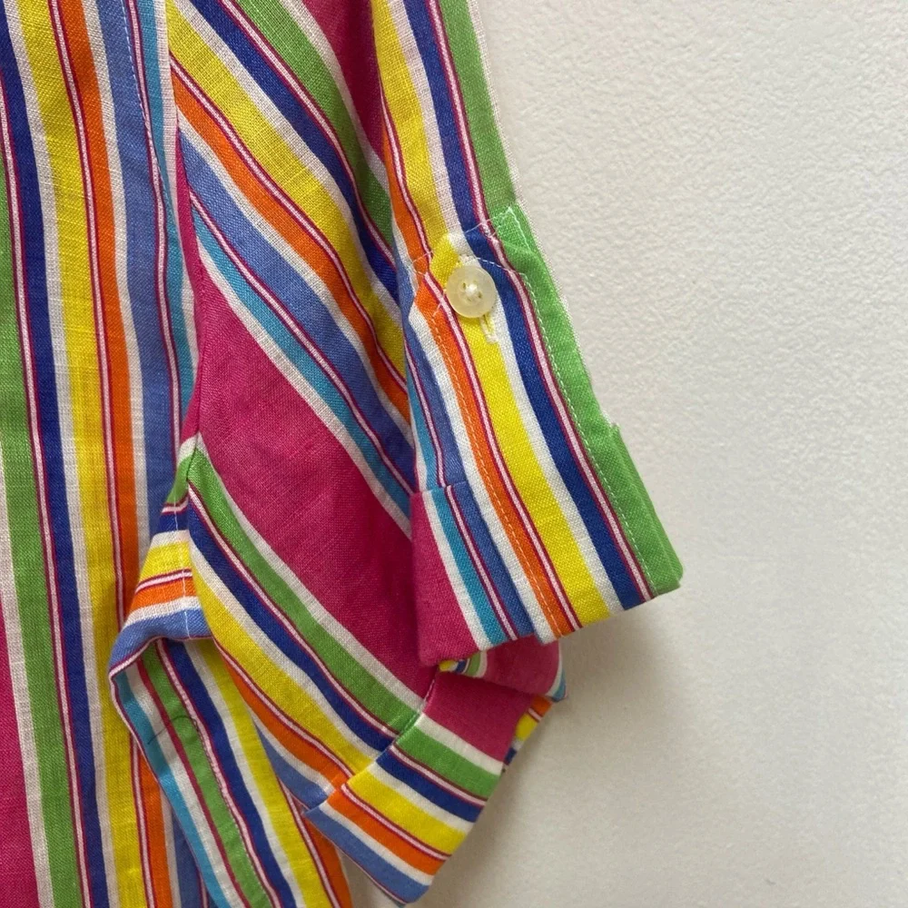 Ralph Lauren Multicolor Striped Button Down Shirt - Picture 5 of 5